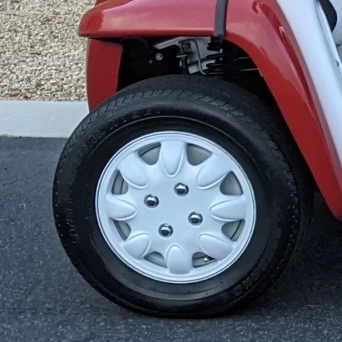 Gem Car 12″ White Hubcap, Set Of 4