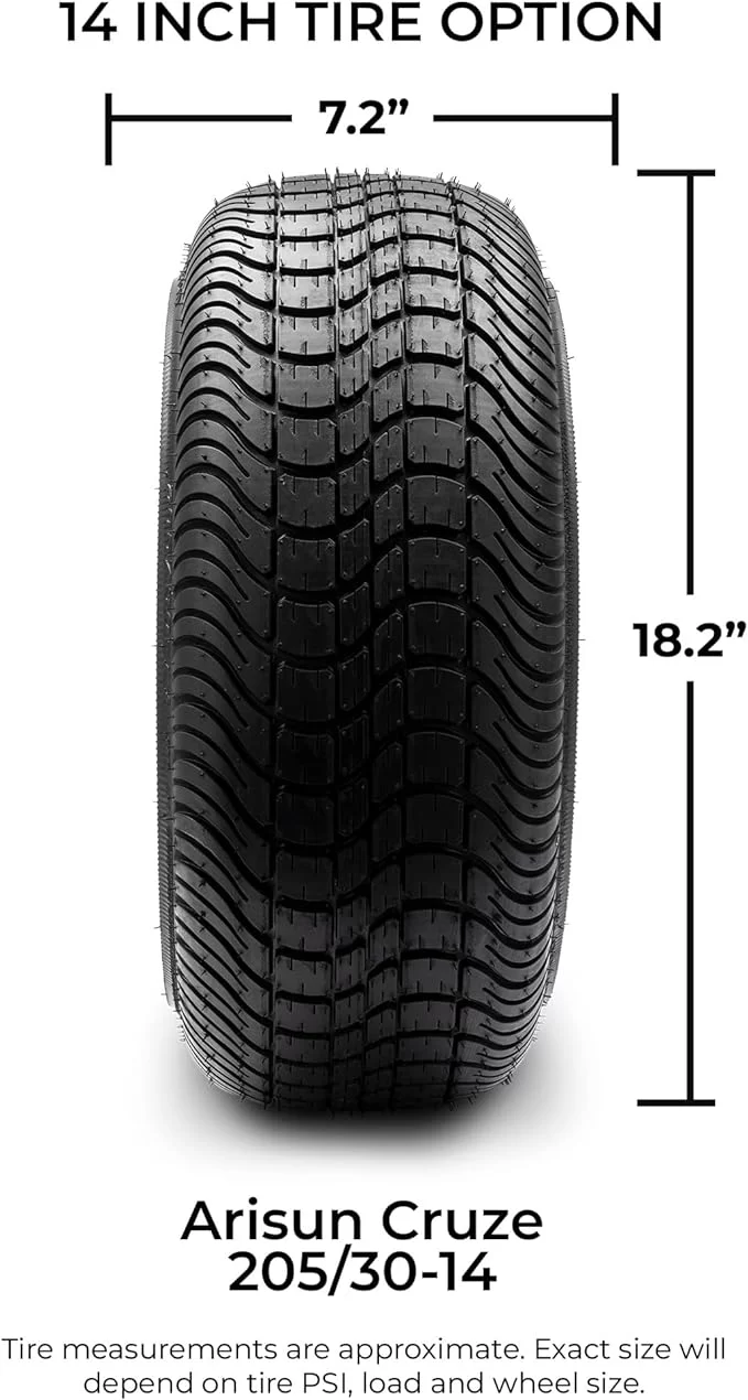 MODZ® Vampire 14″ Golf Cart Wheels and Tires Combo – Set of 4 MODZ® Vampire 14" Golf Cart Wheels and Tires Combo - Set of 4 - Image 9
